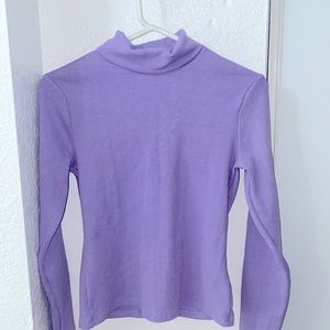 Purple turtle neck